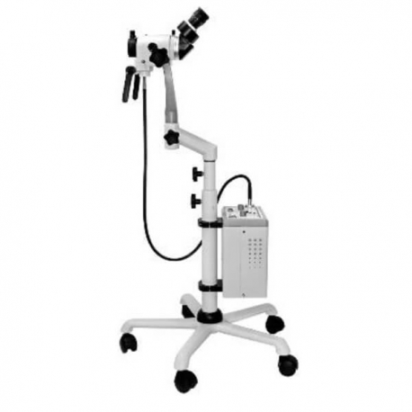 Colposcopio binocular con brazo recto LED con base ligera modelo C-100A